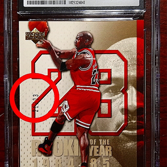 Rare Michael Jordan gold #d /23 CSG 9 - Picture 2 of 3